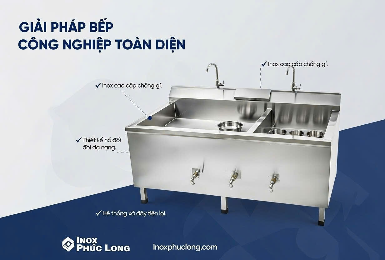 Máy Rửa Chén Sóng Siêu Âm Công Nghiệp | Báo Giá 2026 | Inox Phúc Long